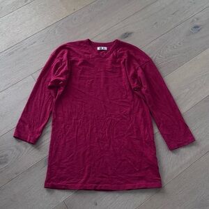 American Giant 3/4 Sleeve woman’s top XS Red